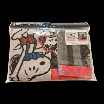 USJ 2025 할로윈 호러 나이트 스누피 미니 타월 세트 굿즈