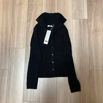 택 포함 새상품 환상의 메리노 블렌드 하이넥 가디건