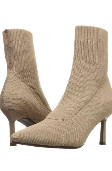 [ RANDA ] 니트 하이힐 부츠 L 베이지