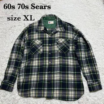 60s 70s Sears 보드 셔츠 사이즈 XL vintage 구제 의류