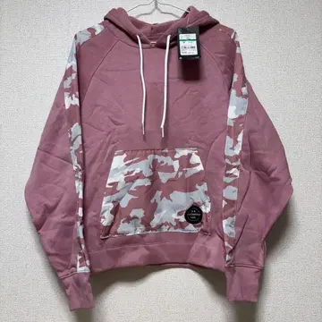 새상품 언더아머 후드티 핑크 카모플라쥬 여성용 맨투맨 헬스장