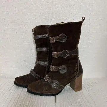 PROPHECY 가죽 스웨이드 부츠 노사카 22.5 작은 사이즈