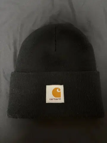 Carhartt 블랙 니트 모자 프리 사이즈