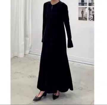 CLANE 원피스 벨로아 도트