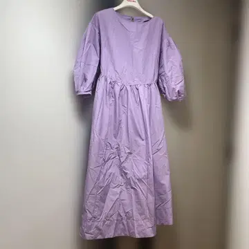 ELENDEEK 라벤더 긴팔 롱 원피스