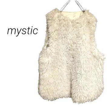 [ 미스틱 ] 인조 모피 베스트 방한 레이어드 지레 베스트 복슬복슬