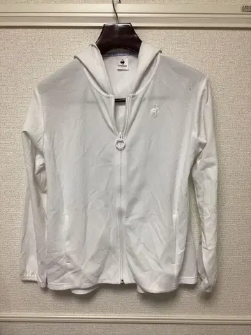 르꼬끄 스포르티브 le coq sportif 화이트 후드티 M