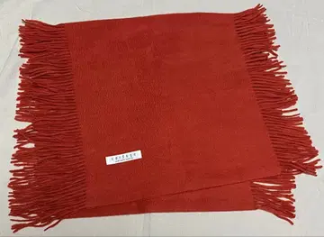 머플러 캐시미어 주홍색