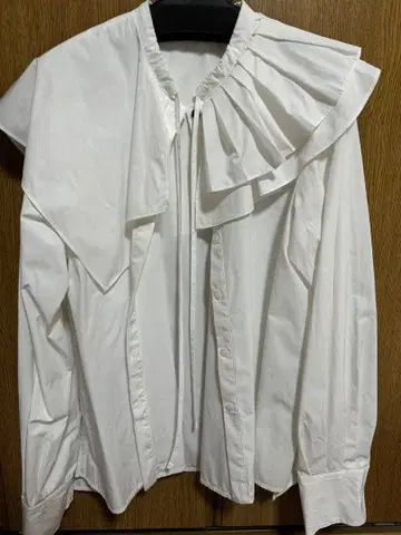 machatt 아지메 컬러 블라우스 화이트