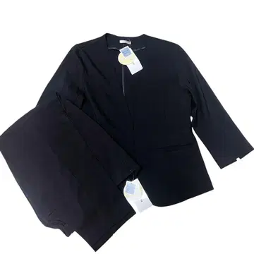 새상품 GLACIER 노카라 자켓 팬츠 빅 사이즈 네이비