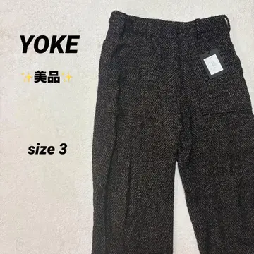 [ 새상품급 ] YOKE 트위드 슬랙스 색상