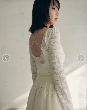 스나이델 [ Chacott ] 레이스 패턴 니트 풀오버