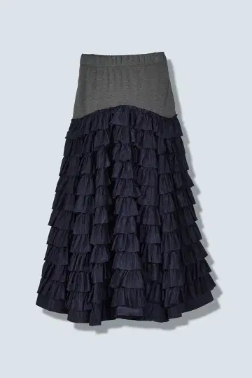 이번 시즌 OMMO MANY FRILLS VOLUME SK 네이비 36