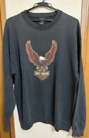 할리데이비슨 맨투맨 흑먹색