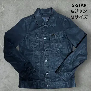 G-STAR 3301 데님 자켓 블랙 M 오일 가공