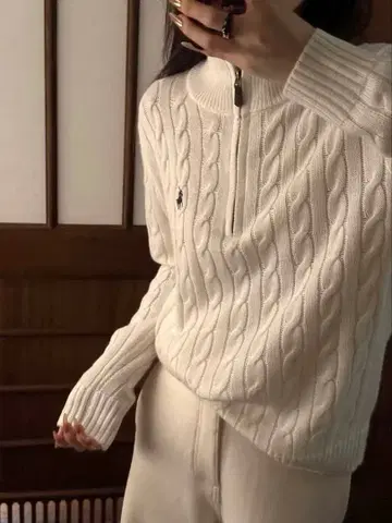 새상품 랄프 로렌 클래식 울 니트