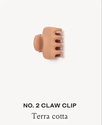 undo hairware NO. 2 CLAW CLIP TERRACOTTA