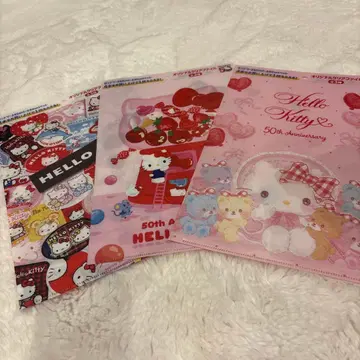 헬로키티 50주년 x 산토리 클리어 파일 세트