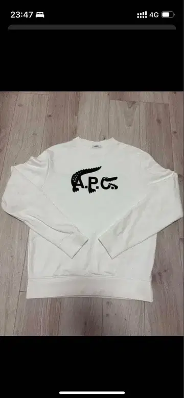 A.P.C 라코스테 콜라보 맨투맨
