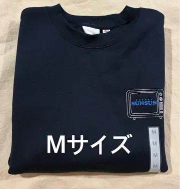 헤비웨이트 맨투맨 풀오버 퍼펫 순순 M 사이즈 네이비