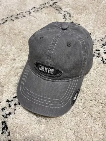 TWICE THIS IS FOR 자수 포함 그레이 캡