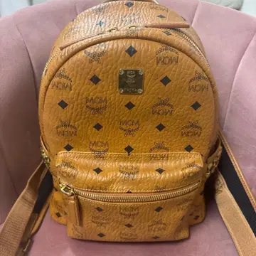 MCM 백팩 백팩 브라운 카멜 S