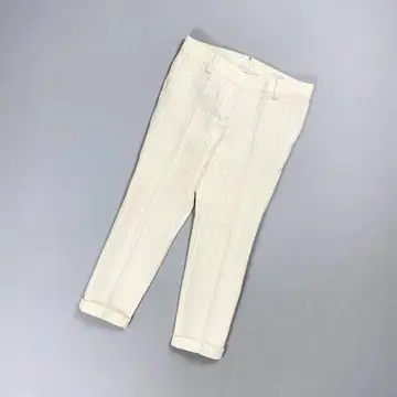 새상품급 INCOTEX 롤업 슬랙스 팬츠 화이트 사이즈 42*GD1116