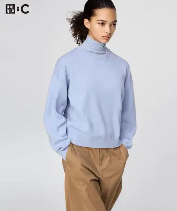 UNIQLO 유니클로 스무스 코튼 크루넥 스웨터 M
