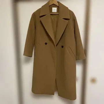 Spick & Span 브라운 롱 코트 표기 모