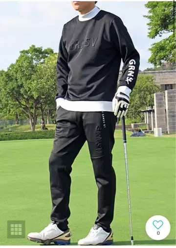 GIORNO SEVEN 상의 골프 팬츠 입체 로고 M 사이즈