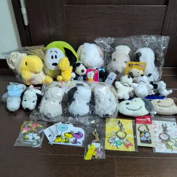 스누피 봉제 인형 세트