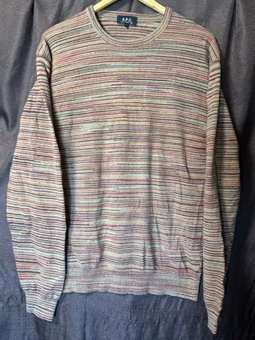 A.P.C. 스트라이프 크루넥 스웨터