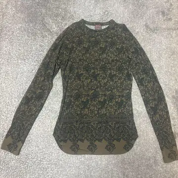 장 폴 고티에 GAURTIER JEANS 레이스 패턴 긴팔 T셔츠