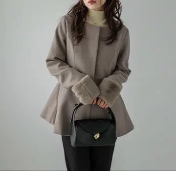 SUGAR BISKET 아우터 노카라 자켓 브라운