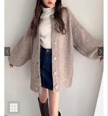 미사용 택 포함 니트 가디건