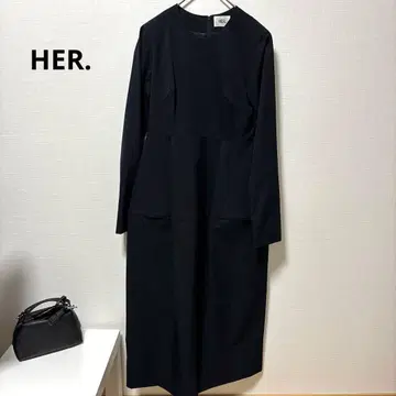 [ HER. 하 ] 잡지 게재 정가 4.4만 본 디자인 원피스 롱