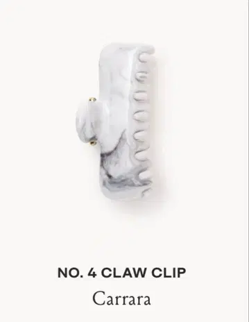 undo hairware NO. 4 CLAW CLIP CARRARA