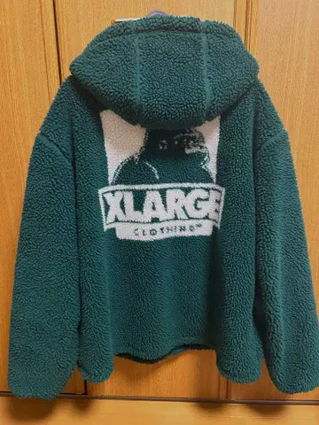 XLARGE 플리스 자켓 다크 그린