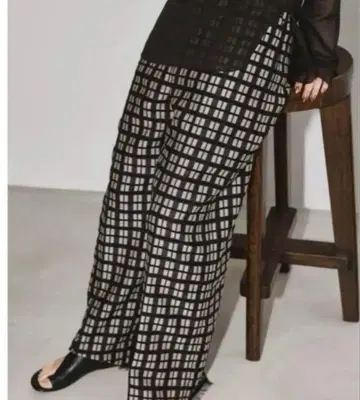todayful Geometric Jacquard Trousers