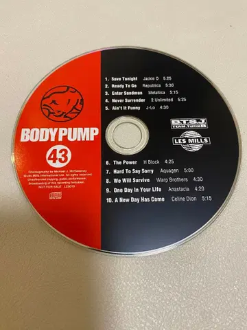 바디펌프 43 CD 레즈밀스 BODYPUMP