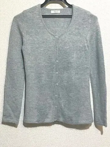 TRUDEA 그레이 긴팔 가디건