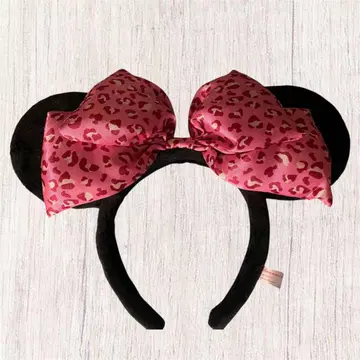 [ Disney ] 레오파드 무늬 리본 머리띠