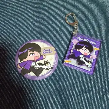 QuizKnock 마네키네코 콜라보 캔뱃지 아크릴 키링 야마모토 쇼아키