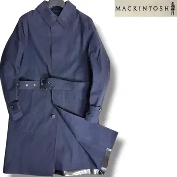 J7119 새상품급 매킨토시 덩켈드 밴딩 코트 네이비 38