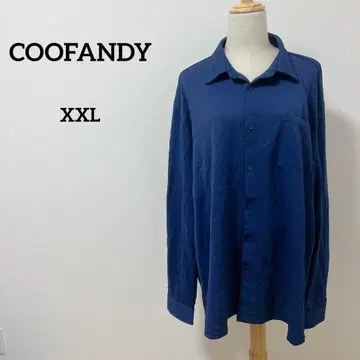 COOFANDY 네이비 긴팔 셔츠 XXL