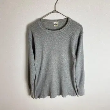 그레이 리브 긴팔 티셔츠