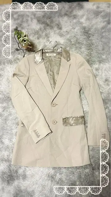 여성용 자켓 LinoSugi 베이지 테일러드 자켓