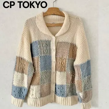 [ 새상품급 ] CPTOKYO 패치워크풍 니트 가디건 카우친 겉옷