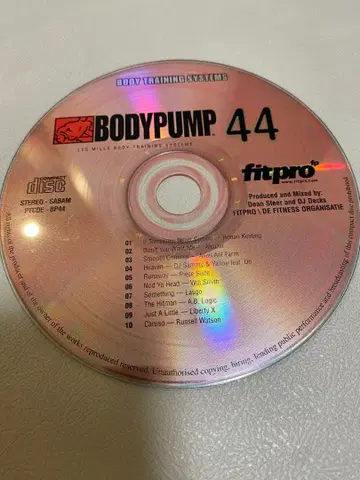 바디펌프 44 CD 레즈밀스 BODYPUMP