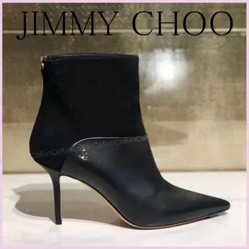 새상품 JIMMYCHOO 지미추 스웨이드 절개 숏부츠 35